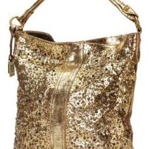 Frye Deborah Gold Metallic Hobo